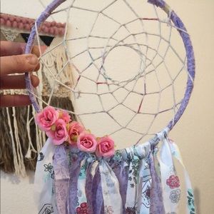 Purple bridal boho dreamcatcher